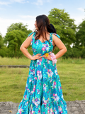 Garden Muse Green Maxi Dress
