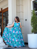 Garden Muse Green Maxi Dress